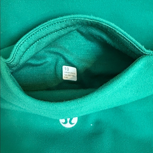 Lululemon Peloton Align Leggings, EUC, sz 10, Green - Picture 5 of 7